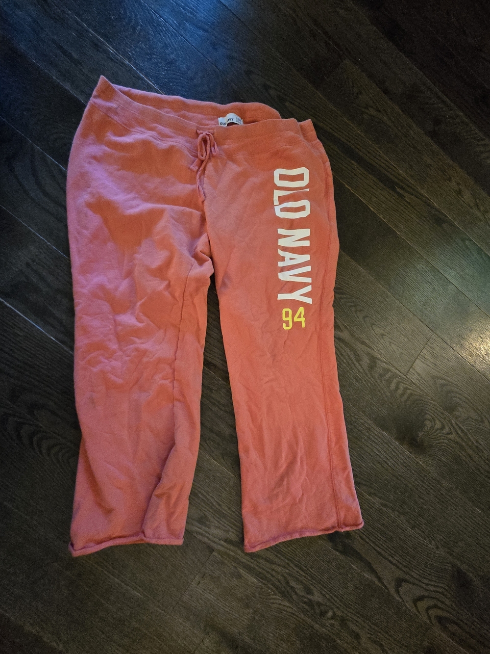 Old Navy Coral Pink Sweatpants with Logo